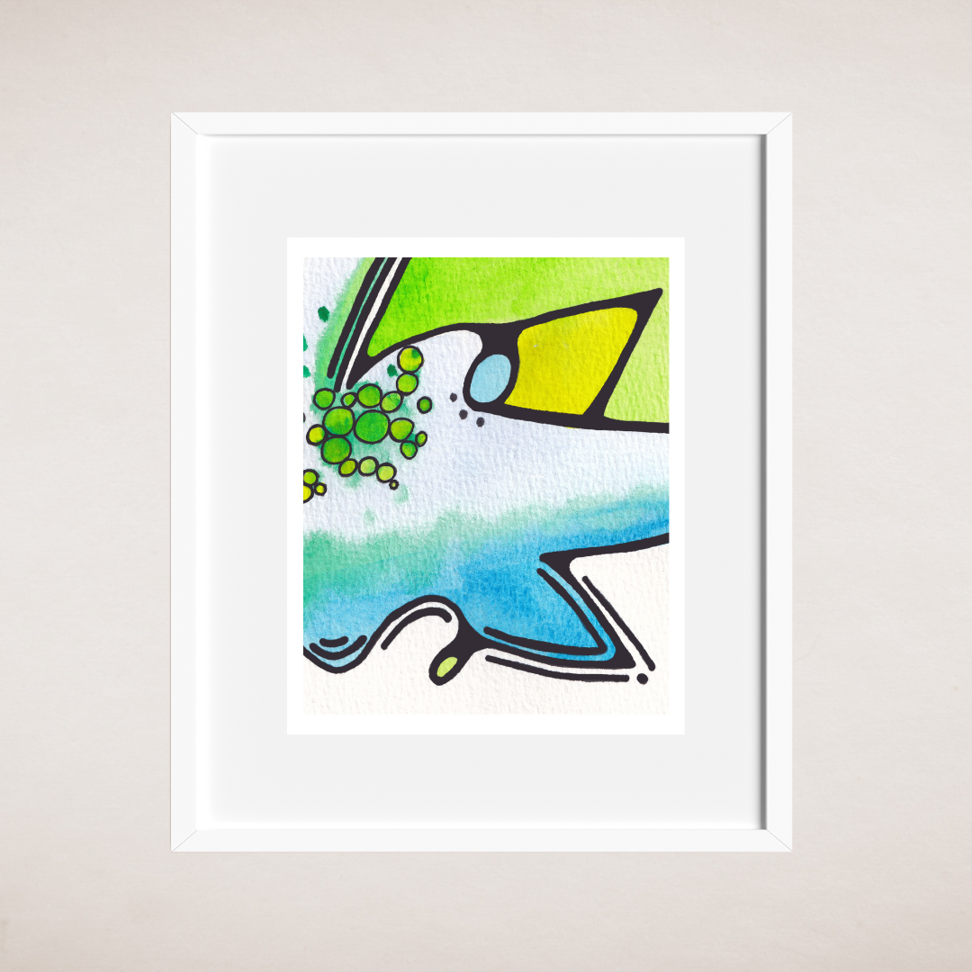 Bluebird Abstract | Art Print