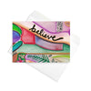 watercolor believe print blank greeting card