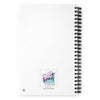 image of back of spiral notebook with Your Heart is Calling logo