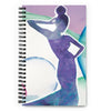 custom wire bound spiral notebook with art print on cover